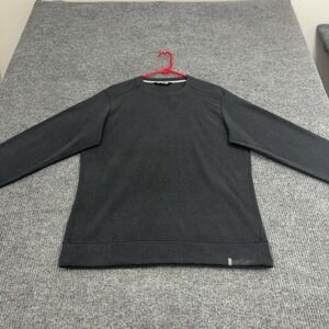 Stio Fleece Pullover Mens M Gray Polyester Crewneck Gorpcore Outdoor Style